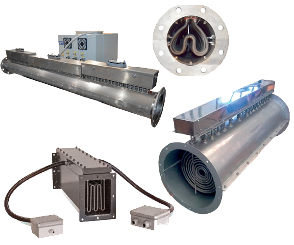 Batterie composte da resistenze corazzate sagomate