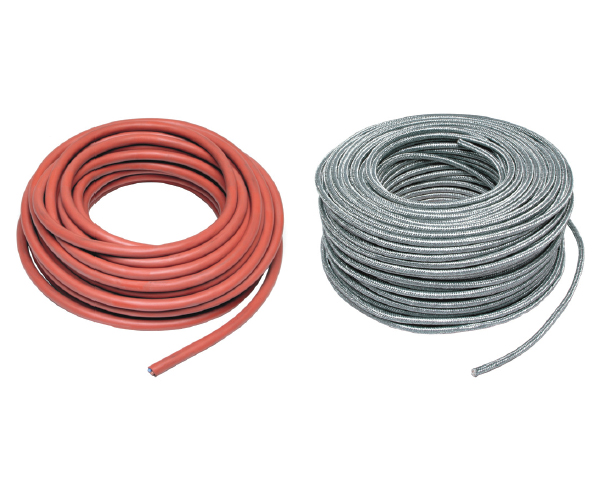 Cavo tripolare e quadripolare schermato, in silicone e silicone schermato
