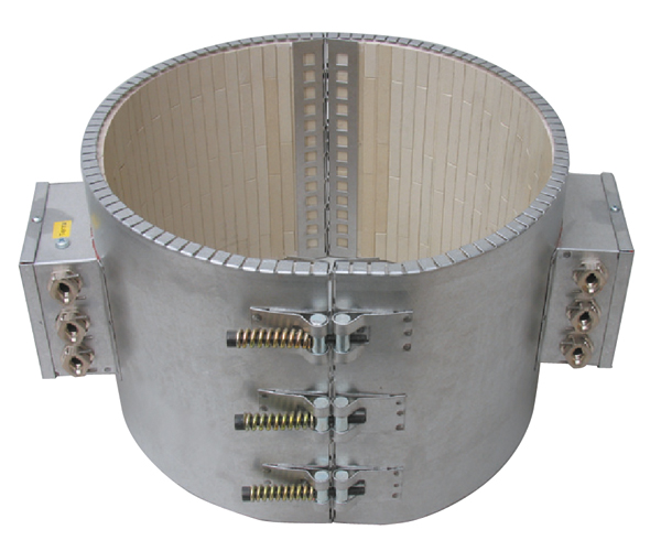 Fascia riscaldante in ceramica divisa in 2 settori